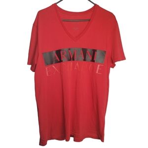Armani Exchange T-shirt Color Red Size Large Men Valentine's day